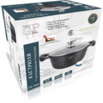 Кастрюля с крышкой 28cм (6,5л) GreenPoint GP-2814 Кастрюля алюминиевая