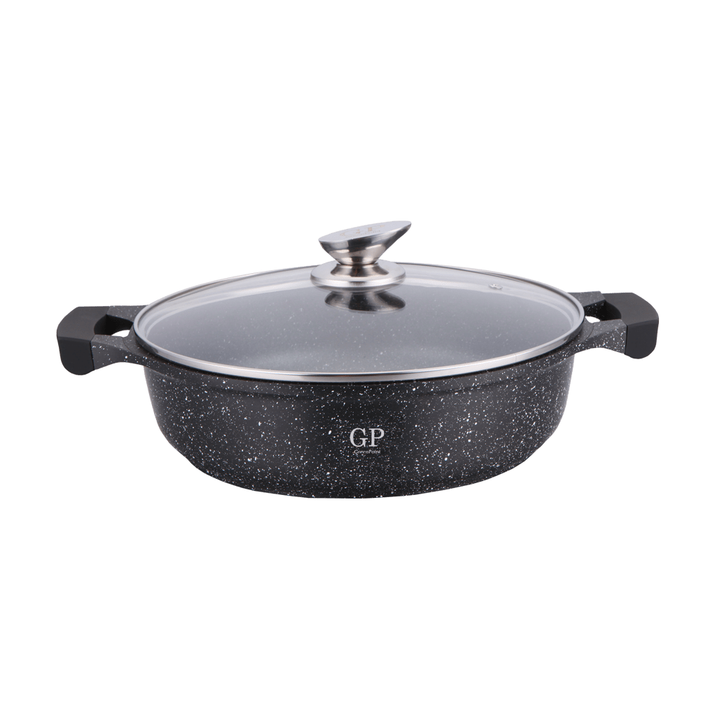 Сотейник с крышкой 28cм (4,1л) GreenPoint GP-2820 Кастрюля алюминиевая