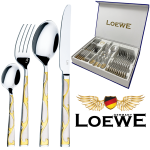 Набор столовых приборов 24 предмета Loewe LW-24004 blue Столовые приборы